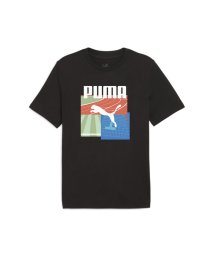 PUMA(プーマ)/メンズ グラフィックス サマースポーツ 半袖 Tシャツ 2/PUMABLACK