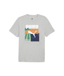 PUMA(プーマ)/メンズ グラフィックス サマースポーツ 半袖 Tシャツ 2/LIGHTGRAYHEATHER