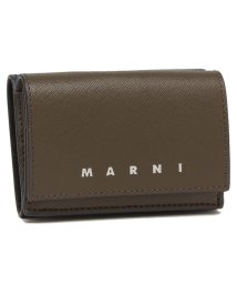 MARNI/マルニ 三つ折り財布 トリフォールド ミニ財布 ロゴ グリーン マルチカラー メンズ MARNI PFMI0067U1 LV520 ZO739/506035402