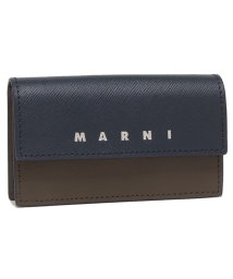 MARNI/マルニ カードケース パスケース ロゴ ブルー グリーン メンズ MARNI PFMI0079U0 LV520 ZO720/506035408