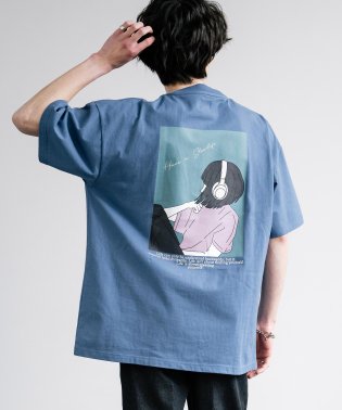 Rocky Monroe/Tシャツ 半袖 バックプリント メンズ レディース カットソー グラフィック オーバーサイズ ビッグシルエット シンプル キレイめ カジュアル ストリート リラ/506035473