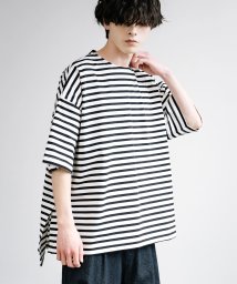 Rocky Monroe/Tシャツ ボーダー 半袖 カットソー メンズ レディース ビッグシルエット オーバーサイズ ゆったり ルーズ ワイド ボックスシルエット カジュアル シンプル /506035474