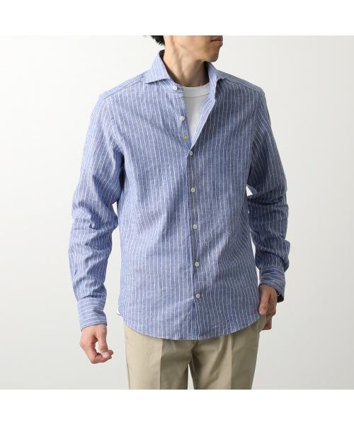 セール】GIANNETTO シャツ VINCI FIT 41848 コットンリネン (506035578 