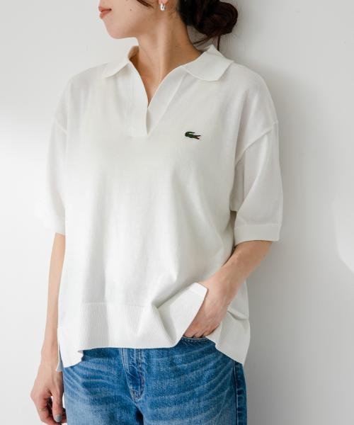 URBAN RESEARCH Sonny Label(アーバンリサーチサニーレーベル)/LACOSTE　スキッパーシャツ/WHITE