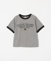 SHIPS any WOMEN/FRUIT OF THE LOOM：リンガーネック 半袖 Tシャツ<KIDS>/506035729