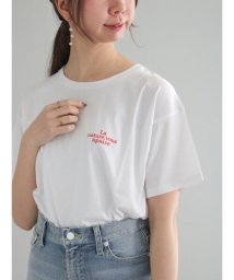 Te chichi/ワンポイント刺繍Tシャツ/506035756