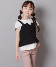 a.v.v(KID'S)/[160]【セットアップ対応】麻調キャミドッキングトップス/505890336