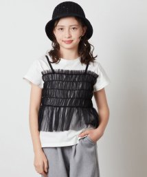 a.v.v(KID'S)/[160]チュールキャミドッキングＴシャツ/505890337