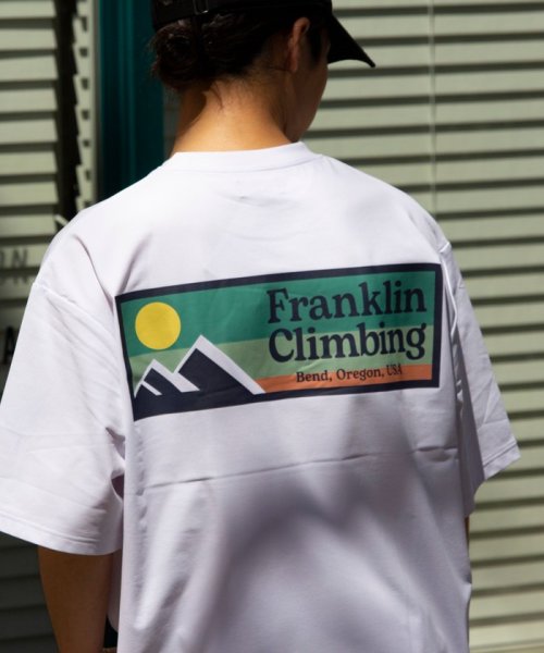 GLOSTER(GLOSTER)/【限定展開】【Franklin Climbing/フランクリンクライミング】バックプリント 半袖Tシャツ/ホワイト