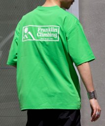 GLOSTER(GLOSTER)/【限定展開】【Franklin Climbing/フランクリンクライミング】グラフィック バックプリント 半袖Tシャツ/グリーン