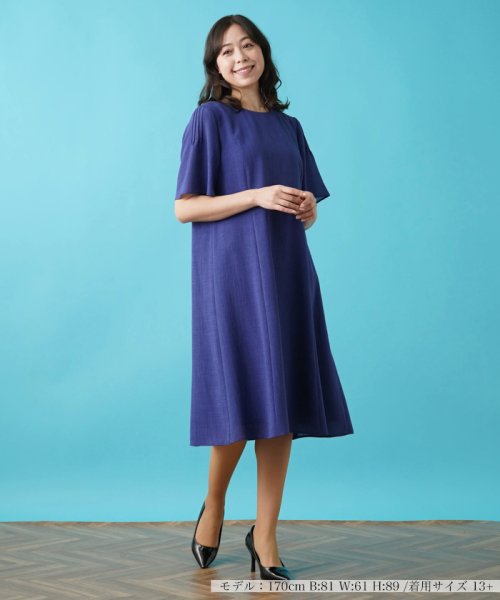 半そでフレアワンピース【プラス企画】 