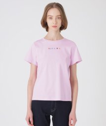 BLUE LABEL CRESTBRIDGE(BLUE LABEL CRESTBRIDGE)/ロゴプリントTシャツ/ピンク