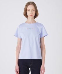 BLUE LABEL CRESTBRIDGE(BLUE LABEL CRESTBRIDGE)/ロゴプリントTシャツ/サックス