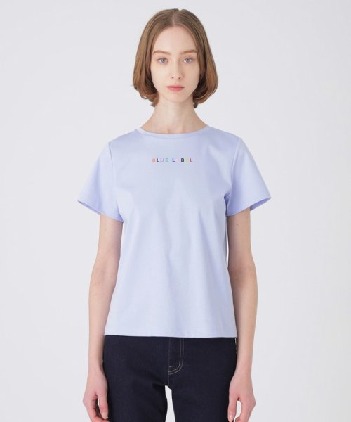 BLUE LABEL CRESTBRIDGE(BLUE LABEL CRESTBRIDGE)/ロゴプリントTシャツ/サックス