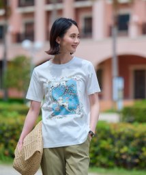 CARA　O　CRUZ(キャラ・オ・クルス)/【接触冷感 洗える】カリブ海Tシャツ/アイボリー