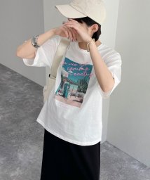 fredy emue/シルケットPHOTO Tシャツ/506017115