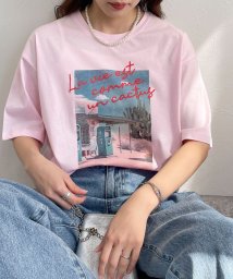 fredy emue(フレディエミュ)/【新色登場】シルケットPHOTO Tシャツ/ベビーピンク