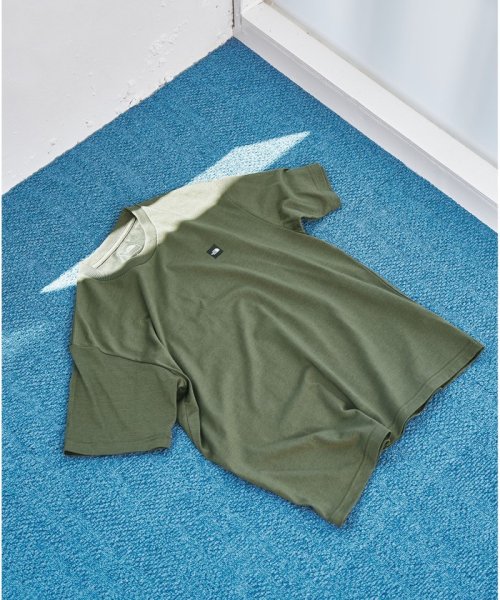 green label relaxing(グリーンレーベルリラクシング)/＜THE NORTH FACE＞ショートスリーブスモールボックスロゴティー Tシャツ/OLIVE