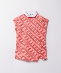FILA GOLF(フィラゴルフ（レディース）)/FILA GOLF つけ衿付きモックネックシャツ/レッド