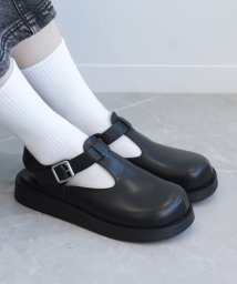 aimoha(aimoha（アイモハ）)/【shoes365】Tストラップ　厚底メリージェーンシューズ/ブラック