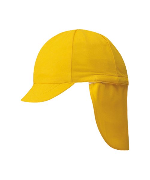 Footmark(フットマーク)/FOOTMARK フットマーク フラップ付き体操帽子 取り外しタイプ ぼうし 紫外線対策 熱中/イエロー