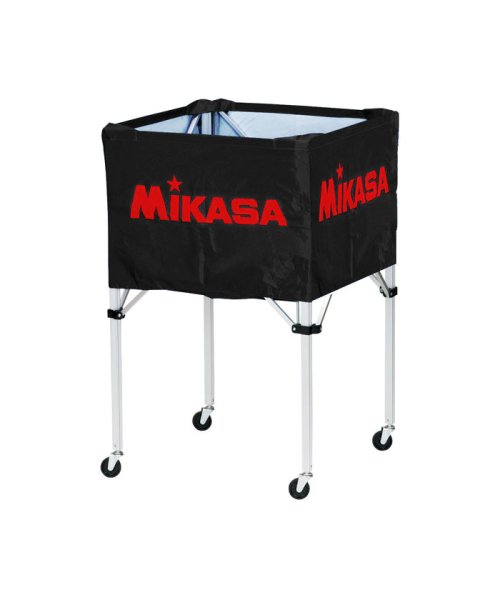 MIKASA(ミカサ)/ミカサ MIKASA ワンタッチ式ボールカゴ フレーム・幕体・キャリーケース3点セット  BC/ブラック