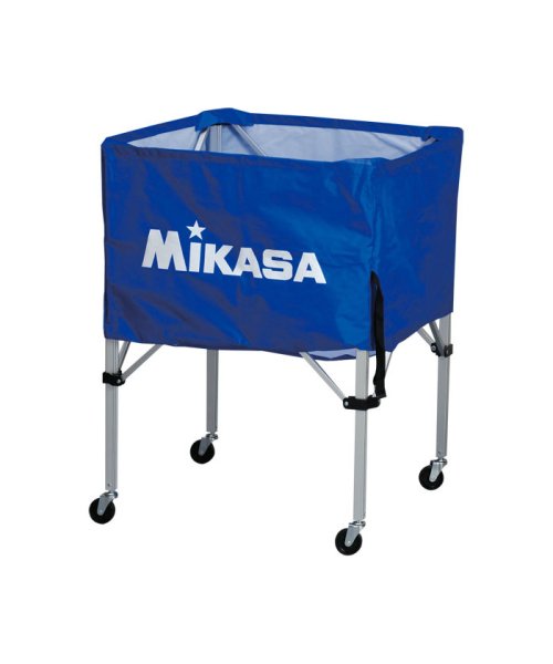 MIKASA(ミカサ)/ミカサ MIKASA ワンタッチ式ボールカゴ フレーム・幕体・キャリーケース3点セット  BC/ブルー