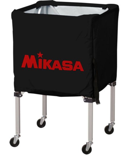 MIKASA(ミカサ)/ミカサ MIKASA ワンタッチ式ボールカゴ3点セット フレーム・幕体・キャリーケース  BC/ブラック
