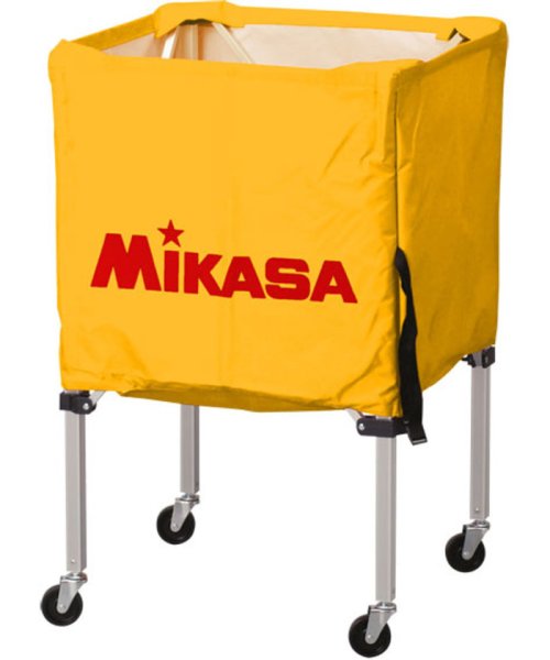 MIKASA(ミカサ)/ミカサ MIKASA ワンタッチ式ボールカゴ3点セット フレーム・幕体・キャリーケース  BC/イエロー