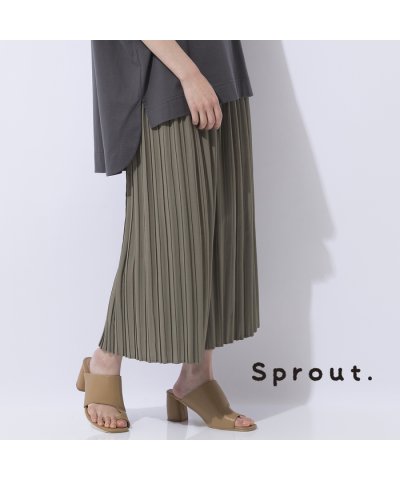 【Sprout.】プリーツ加工　オールゴムパンツ