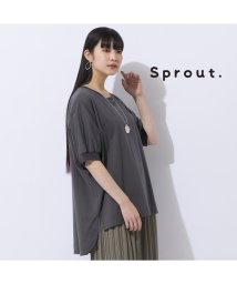 Liliane Burty/【Sprout.】リブ使い　プルオーバーコットンTシャツ［同素材アイテム有］/506039347