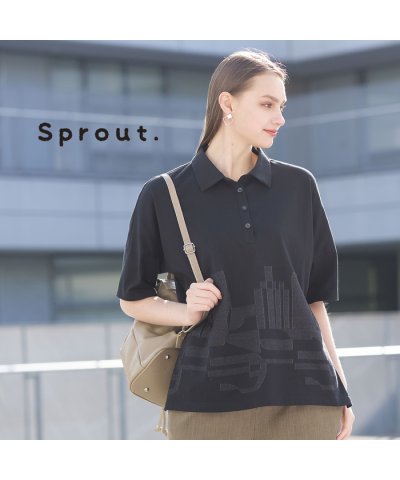 【Sprout.】カットジャカード　ポロシャツ