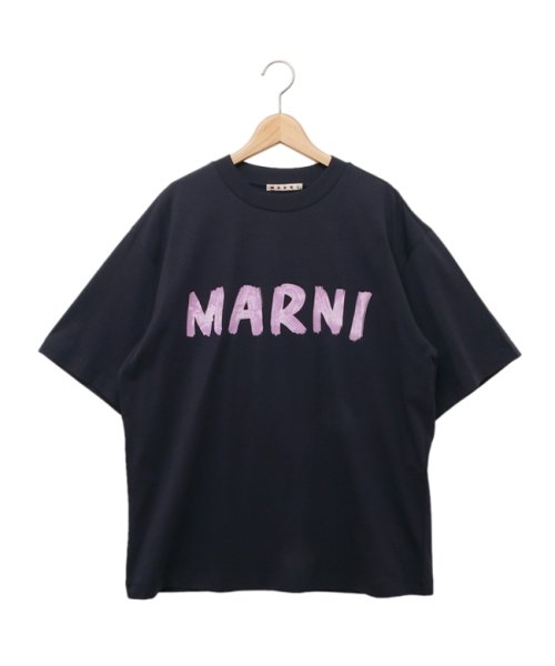 MARNI(マルニ)/マルニ Tシャツ カットソー クルーネック ロゴ ネイビー レディース MARNI THJET49EPH USCS11 L2B99/その他