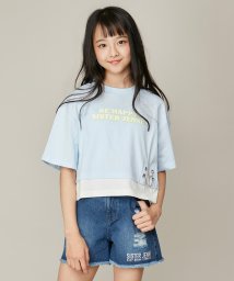 SISTER JENNI(シスタージェニィ)/チェーン付きショート丈Tシャツ/サックス