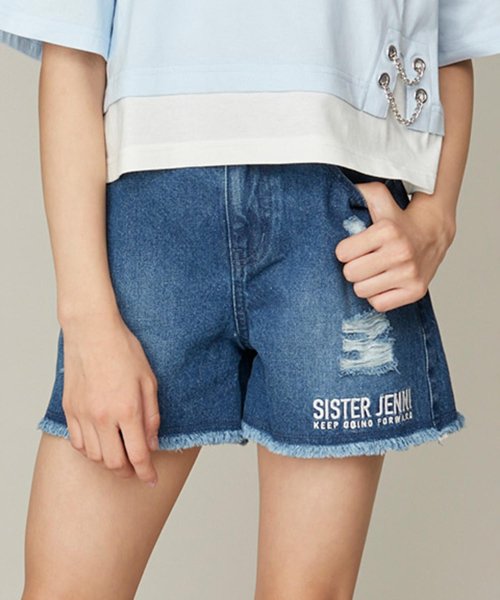 セール】ダメージデニムショーパン(506039512) | シスタージェニィ  