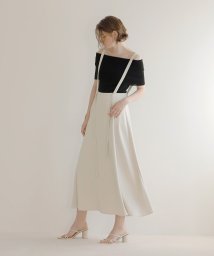 MIELI INVARIANT(ミエリ インヴァリアント)/Asymmetry Strap Flare Skirt/その他