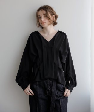 MIELI INVARIANT/Wide Tuck SENSU Blouse/506039575