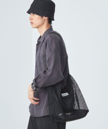 green label relaxing(グリーンレーベルリラクシング)/【別注】＜Marmot＞GLR メッシュ トートバッグ/BLACK