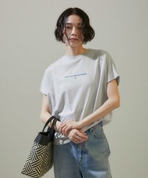 サロン　アダム　エ　ロペ(サロン　アダム　エ　ロペ)/【Americana for SALON】別注essentialロゴフレンチスリーブTシャツ/ライトグレー（08）