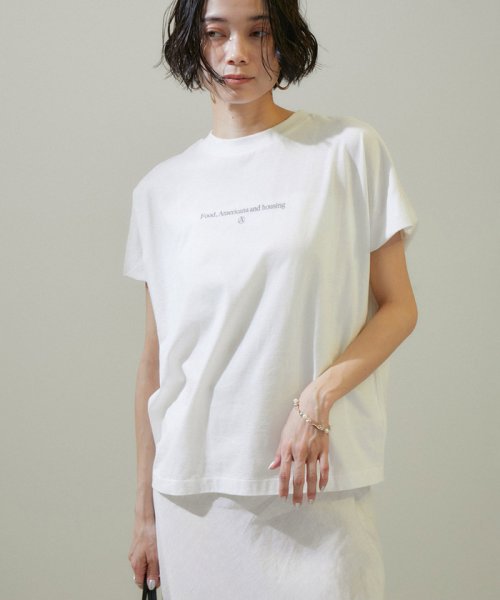 サロン　アダム　エ　ロペ(サロン　アダム　エ　ロペ)/【Americana for SALON】別注essentialロゴTシャツ【WEB限定カラー】/オフホワイト（15）