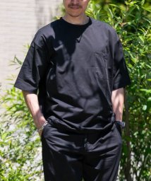 ITEMS URBANRESEARCH(アイテムズアーバンリサーチ（メンズ）)/吸水速乾 ドットメッシュTシャツ/BLK