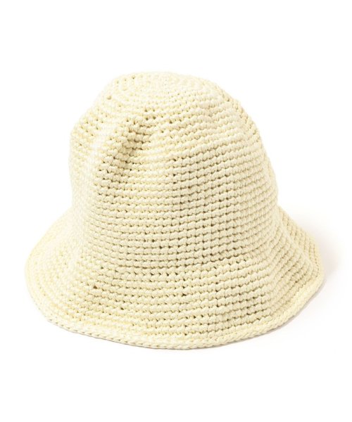 TOMORROWLAND GOODS(TOMORROWLAND GOODS)/KIJIMA TAKAYUKI POLY HAND KNIT BUCKET HAT/11ホワイト