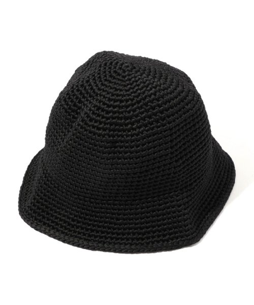 TOMORROWLAND GOODS(TOMORROWLAND GOODS)/KIJIMA TAKAYUKI POLY HAND KNIT BUCKET HAT/19ブラック