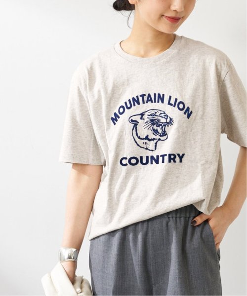 journal standard  L'essage (ジャーナルスタンダード　レサージュ)/《予約》《別注》【MIXTA/ミクスタ】MOUNTAIN LION CREW T－SHIRTS：Tシャツ/グレーB