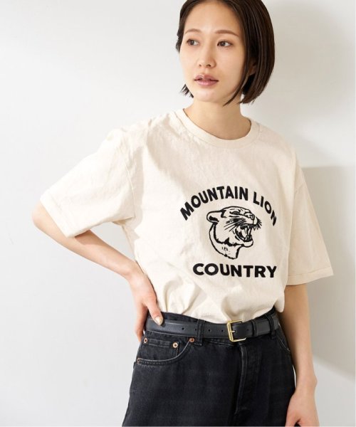 journal standard  L'essage (ジャーナルスタンダード　レサージュ)/《予約》《別注》【MIXTA/ミクスタ】MOUNTAIN LION CREW T－SHIRTS：Tシャツ/ナチュラル