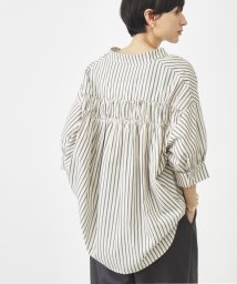 THE SHOP TK/【魅せる体型カバー服】6分袖バックデザインシャツ/洗える/506040258