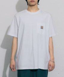 SENSE OF PLACE by URBAN RESEARCH(センスオブプレイス バイ アーバンリサーチ)/carhartt　SHORT－SLEEVE POCKET T－SHIRTS/WHITE