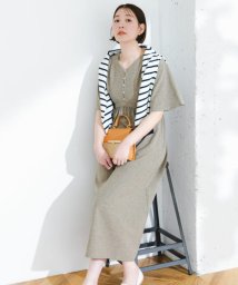 URBAN RESEARCH ROSSO(URBAN　RESEARCH　ROSSO)/『UR TECH DRYLUXE』F by ROSSO　ウエストマークワンピース/BEIGE