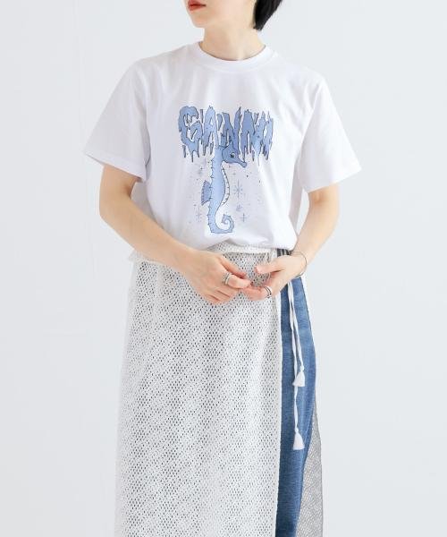 URBAN RESEARCH(アーバンリサーチ)/GANNI　BasicJerseySeahorse T－shirts/BRIGHTWHT