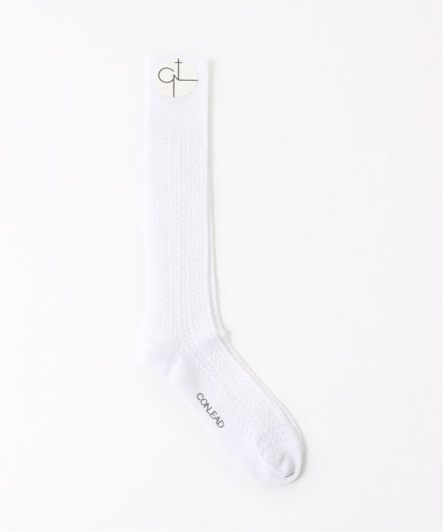 EDIFICE(エディフィス)/【CONLEAD / コンリード】Lace Socks Long/ホワイト
